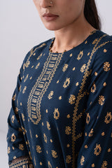 Metallic Printed Two Piece Lawn Salwar Kameez Suit