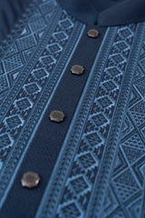 Regular Fit Embroidered Blended Fabric Formal Panjabi