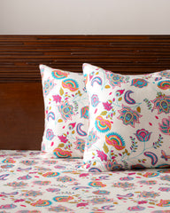 King-Size Bed Sheet - Multicolor Paisley