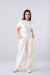 Relaxed Fit Embroidered Bottom - Mystika