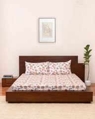 Queen-Size Bed Sheet - Multicolor Paisley