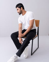 Straight Fit Black Jeans