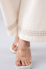 Relaxed Fit Embroidered Bottom - Mystika