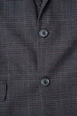 Regular Fit Tonal-Checkered Woven Blazer