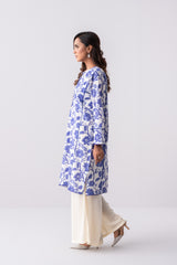 Mid-Length Relaxed Fit Printed Lawn Kurta