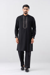 Regular Fit Embroidered Blended Fabric Formal Panjabi