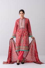 Relaxed Fit Digital Printed Two-Piece Lawn Kameez Suit