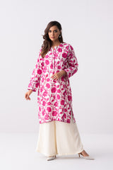 Mid-Length Relaxed Fit Printed Lawn Kurta