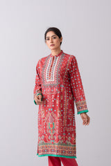 Relaxed Fit Digital Printed Two-Piece Lawn Kameez Suit