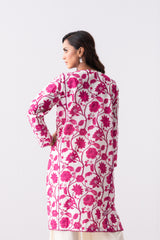 Mid-Length Relaxed Fit Printed Lawn Kurta
