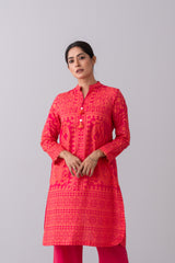 Smart Fit Two-Piece Digital Printed Cotton Ethnic Set