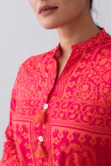 Smart Fit Two-Piece Digital Printed Cotton Ethnic Set