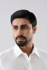 Slim Fit Solid Dyed Dobby Weave Templeton Formal Shirt