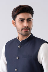 Regular Fit Blended Fabric Semi-Formal Waistcoat