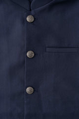 Regular Fit Blended Fabric Semi-Formal Waistcoat