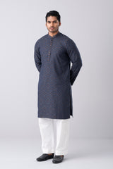 Regular Fit Embroidered Semi-Formal Panjabi