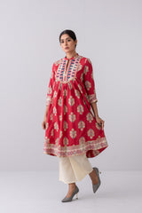 Relaxed Fit Embroidered Ethnic Kurta