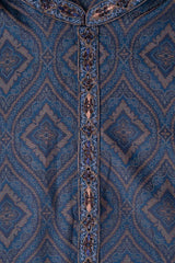 Regular Fit Embroidered Semi-Formal Panjabi