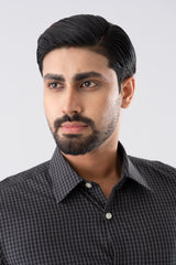 Regular Fit Subtle Gingham Check Formal Shirt