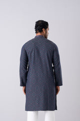 Regular Fit Embroidered Semi-Formal Panjabi