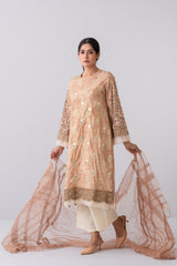 Smart Fit Embroidered Two-Piece Lawn with Silk Dupatta