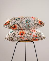 King-Size Bed Sheet - Coral Orange