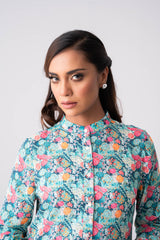 Mid-Length Floral Fashion Top - Mystika
