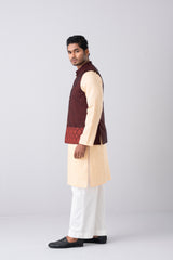 Regular Fit Embroidered Semi-Formal Waistcoat