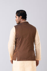 Regular Fit Embroidered Semi-Formal Waistcoat