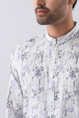 Regular Fit Printed Cotton Panjabi