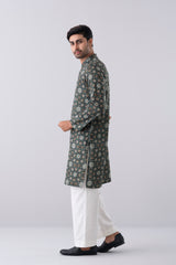 Regular Fit Printed Cotton Panjabi