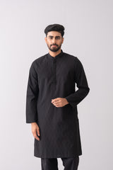 Regular Fit Semi-Formal Jacquard Panjabi