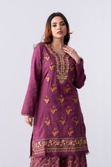 Smart Fit Embroidered Three-Piece Formal Lawn with Silk Dupatta