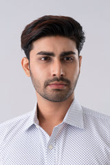 Slim Fit Printed Formal Shirt