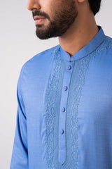 Regular Fit Embroidered Semi-Formal Panjabi