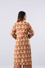 Relaxed Fit Digital Printed Three-Piece Lawn with Chiffon Dupatta