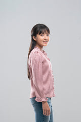 Junior Girls' Western Fashion Top (10-14 Years)