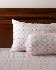 Bolster Cover - Pastel Rose