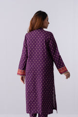 Long-Length Smart Fit Embroidered Formal Ethnic Set - Two Piece