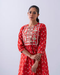 Smart Fit Embroidered Ethnic Kurti