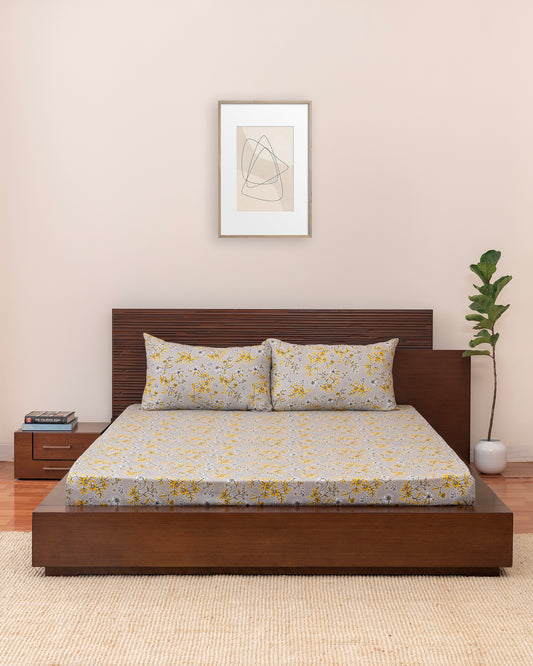 Bed Sheet - Light Grey (Single Size)