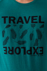 Regular Fit Printed Cotton-Poly T-Shirt