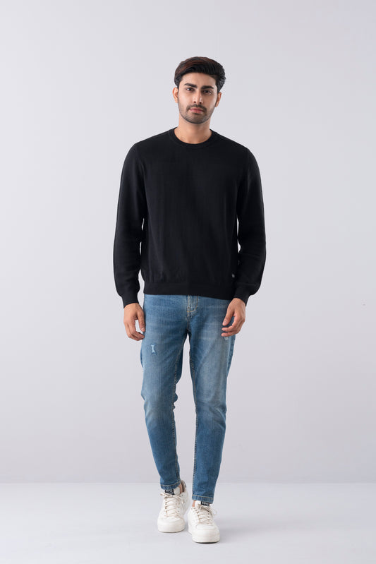 Regular Fit Ottoman Knit Sweater
