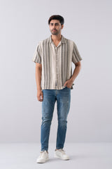 Relaxed Fit Striped Casual Shirt