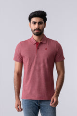Regular Fit Yarn-Dyed Jersey Polo Shirt