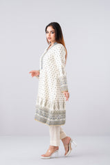 Smart Fit Embroidered Two-Piece Ethnic Set with Silk Dupatta