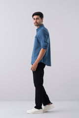Regular Fit Solid Casual Shirt