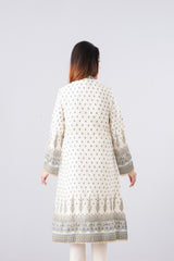 Smart Fit Embroidered Two-Piece Ethnic Set with Silk Dupatta