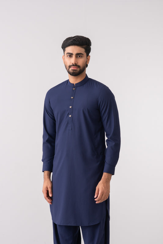 Regular Fit Blended Fabric Kabli Set