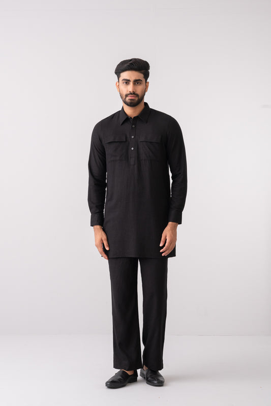 Regular Fit Semi-Formal Ethnic Kurta Set